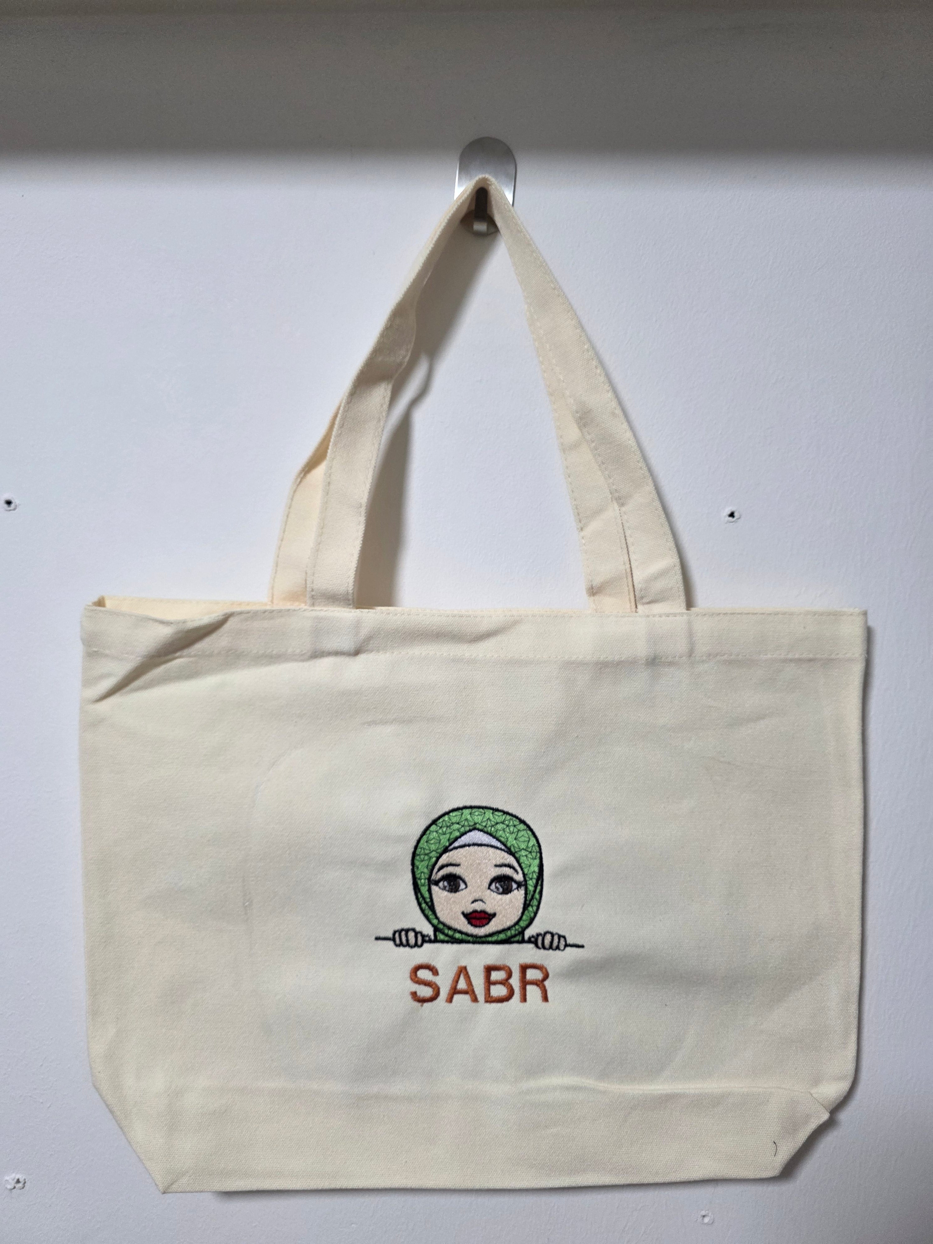 SABR (white tote bag)